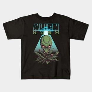 Alien Kush Ufo Style Kids T-Shirt